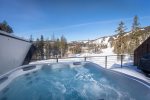 Relax & reconnect after a day of adventure in the home`s private hot tub.